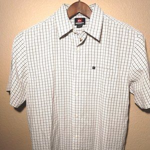 Quicksilver Regular Fit Casual Button Down SZ XL